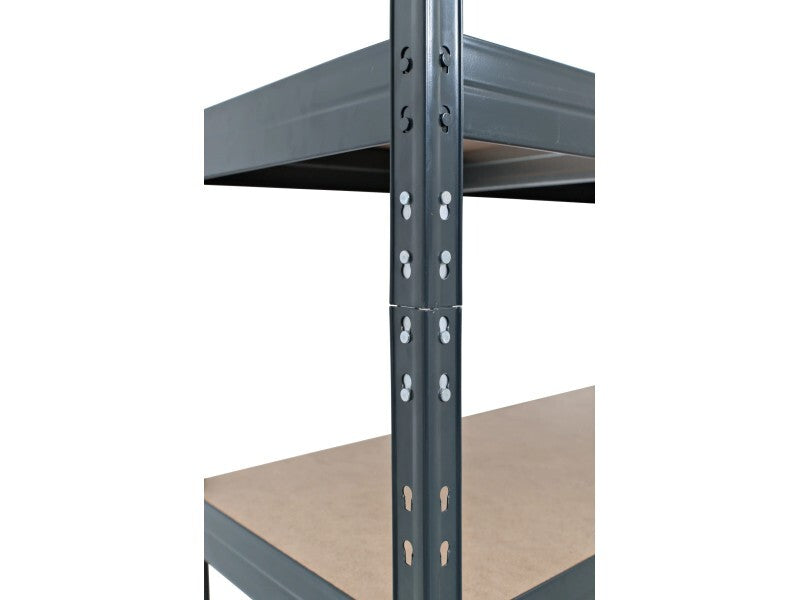 Ar Shelving Metallregal Rivet M 210kg modular Steckregal anthrazit 180x90cm - 8586002701609