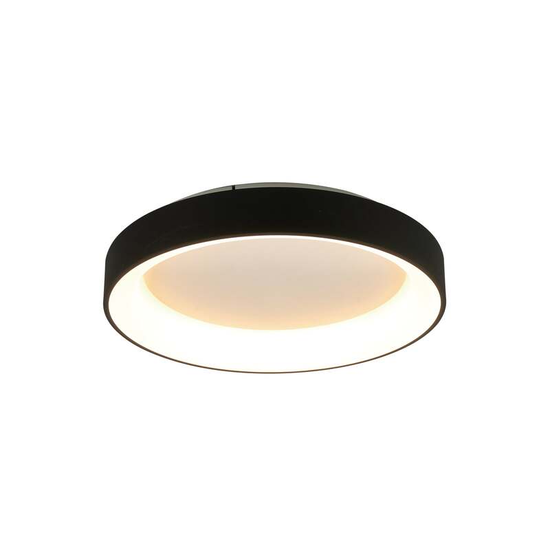 Mantra Iluminación Deckenlampe Niseko II LED Fernbedienung dimmbar schwarz Ø38cm - 8435153285820