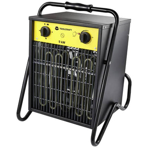 B-Ware TOOLCRAFT Bauheizer 9000 W Schwarz/Gelb Heizlüfter für 75 m² Räume