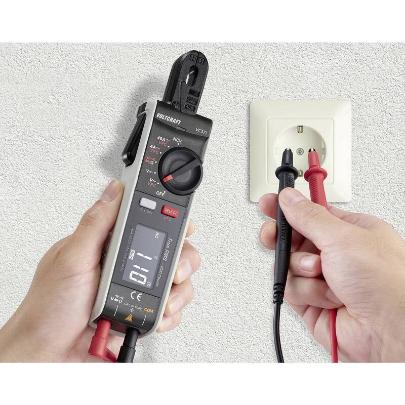 VOLTCRAFT VC-371 Stromzange digital CAT III 600V Messgerät Multimeter Stromgerät - 4064161291116