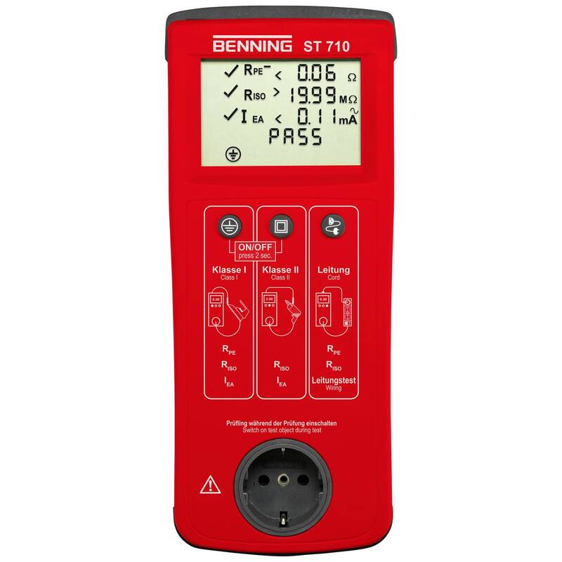 BENNING ST 710 VDE-PRÜFGERÄT 701/702 digitaler Geräetetester IP40 800g - 4014650503084