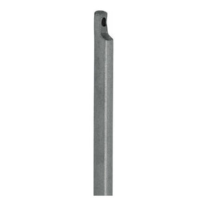 B-Ware DENI Treibriegelstange Riegelstange Aussparung Stahl 1250mm 10mm hell verzinkt