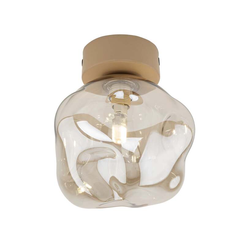 TK-Lighting Deckenleuchte Lava LED Lampe dimmbar sand grau Ø15cm 17cm hoch - 5906135111046