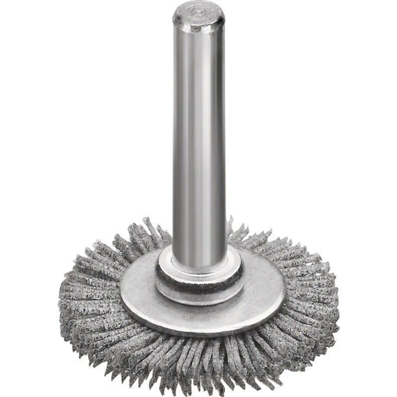 Lessmann Rundbürste Schleifbürste SiC D.30mm Schaft 6mm K.120 für Aluminium, - 4017359111345