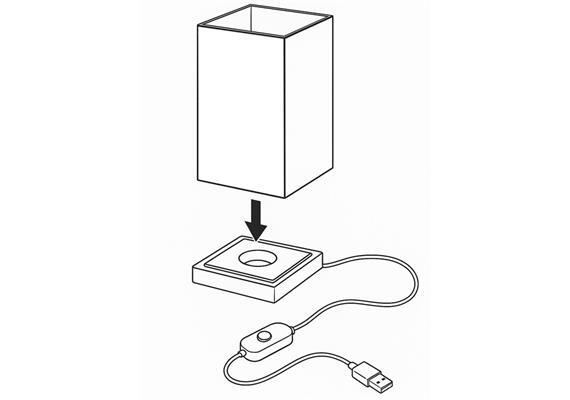 Wagner Life Tischleuchte Art Light Libelle LED Lampe Acryl Holzsockel bunt - 4041678020583