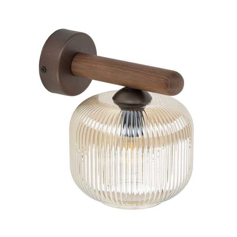 TK-Lighting Wandleuchte Salvia LED Wandlampe dimmbar braun cognac 20cm Höhe - 5906135110674