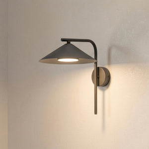 B-Ware Wandleuchte Lume LED Wandlampe dimmbar braun Metall 30,5cm Höhe 23cm 32cm tief