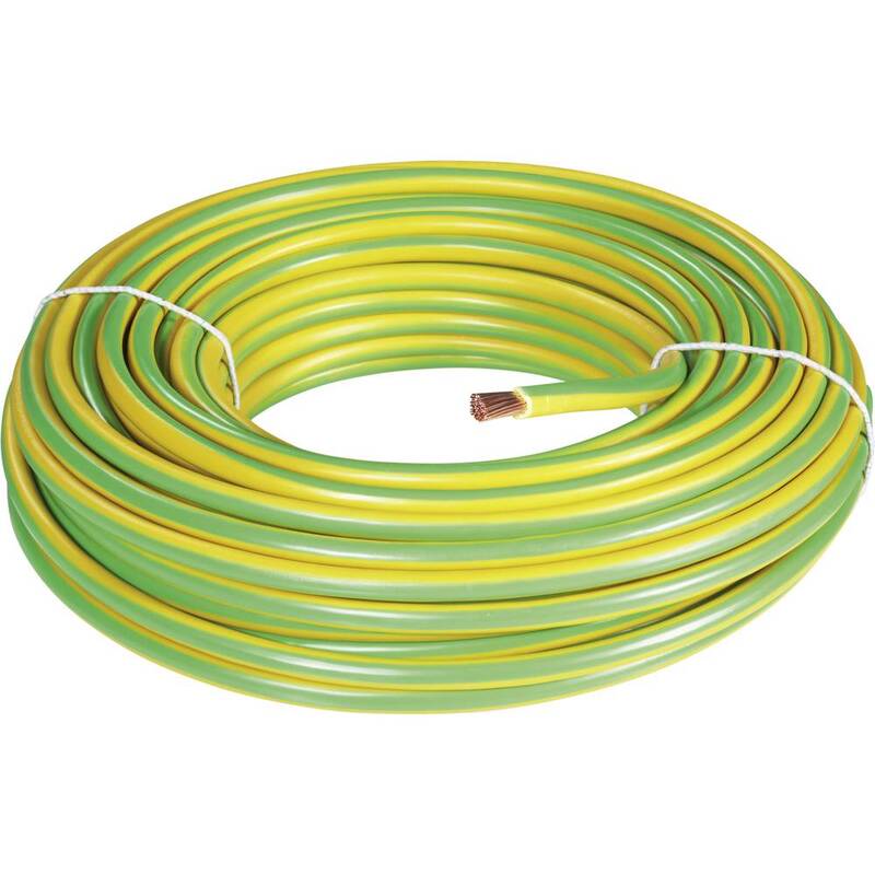 BKL Electronic Erdungskabel Leitung H07V-K 16 mm² Grün Gelb 25 m - 4011376744708