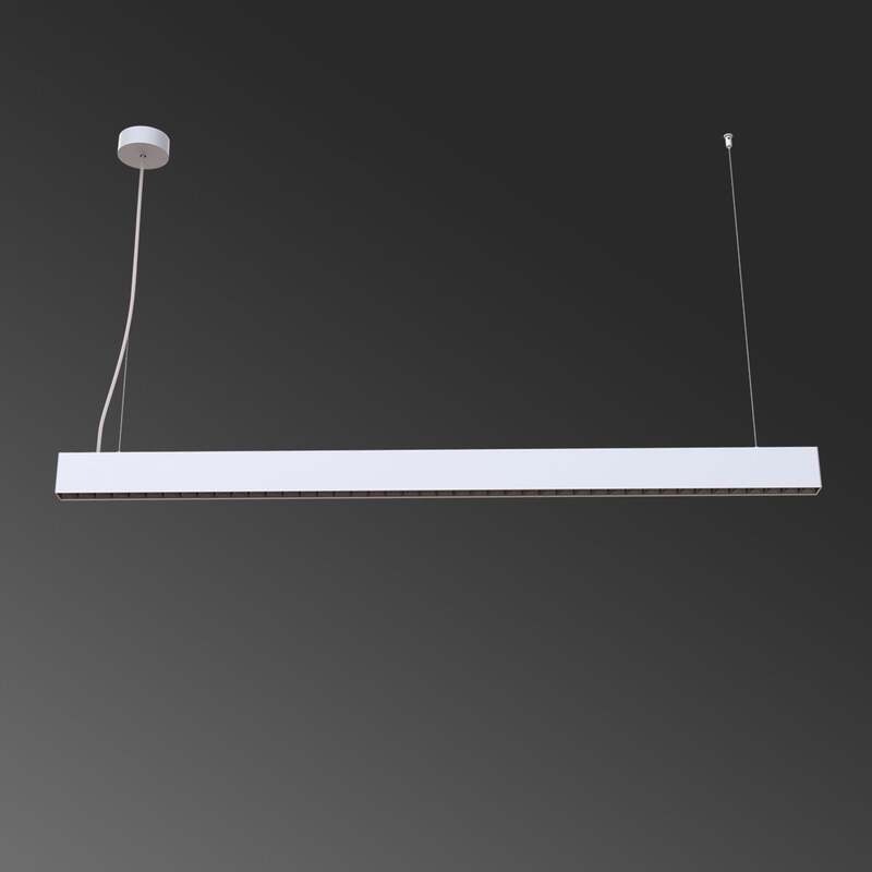Arcchio Pendelleuchte Hängeleuchte LED Büroleuchte silber Kunststoff Aluminium d - 4251096540246