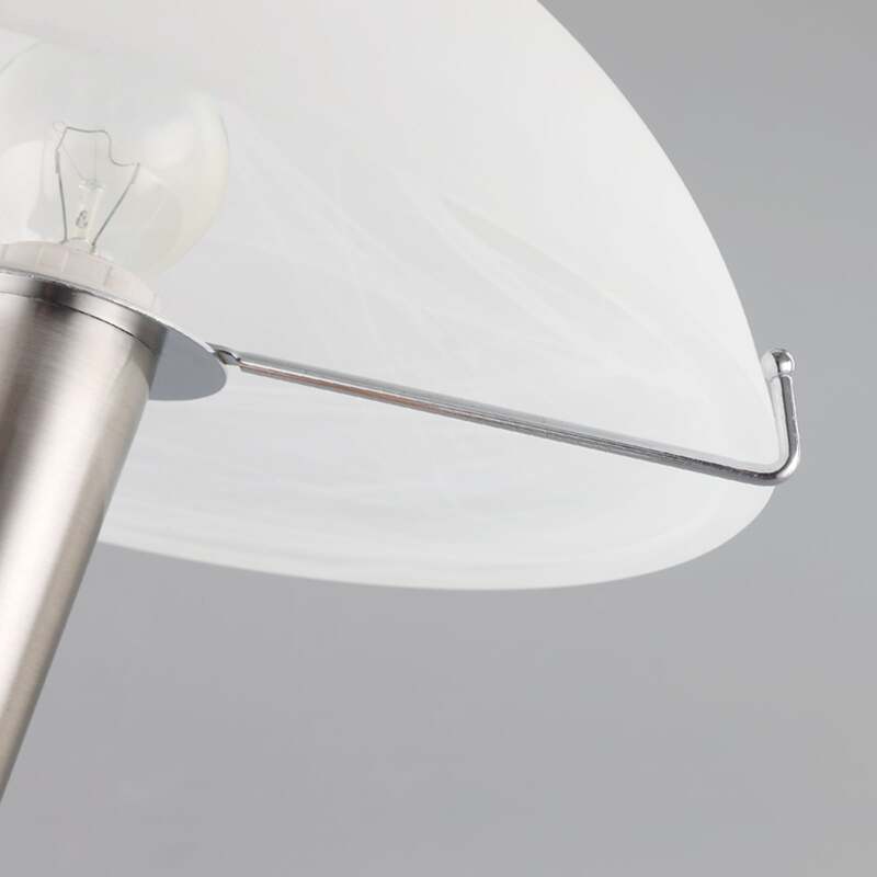 Lindby Tischlampe Viola mit Touchschalter nickel matt Schreibtischleuchte E14 - 4251096516838