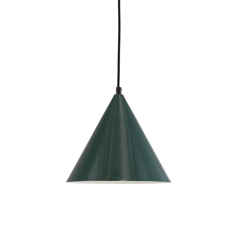 Dyberg Larsen Pendellampe Ron LED Hängelampe dimmbar dunkelgrün Metall 21cm - 5704709071747