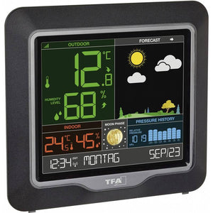 B-Ware TFA Dostmann Funk-Wetterstation Wettervorhersage Außentemperatur schwarz 1 Tag
