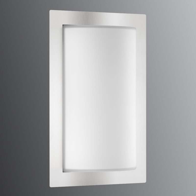 LCD Außenwandleuchte Luis Edelstahl mit Bewegungsmelder IP44 Gartenlampe - 8033239458375