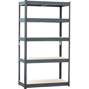 B-Ware Metall-Schwerlastregal Lagerregal 180x90cm Pulverbeschichtet für schwere
