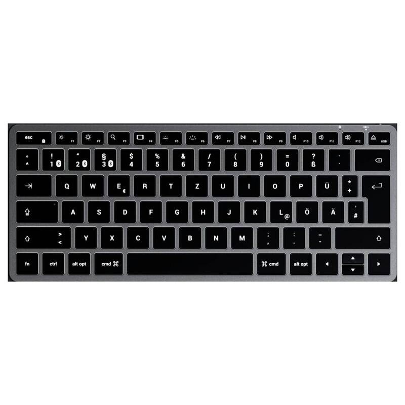 Satechi Slim X1 Mini Bluetooth Tastatur Keyboard Multimediatasten Anthrazit Akku - 0879961009694