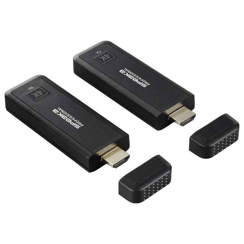 SpeaKa Professional HDMI Funkübertragung 50m 4K 3840x2160 Pixel schwarz Set - 4064161336183