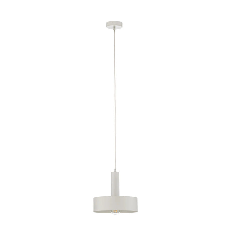 Hängeleuchte Vitrum Pendelleuchte Lampe rund weiß Zylinder Stahl  Ø 27 cm - 5905143287323