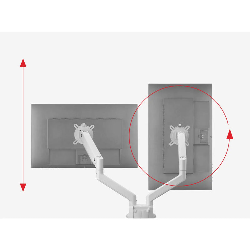 One For All Monitor-Tischhalterung Höhenverstellbar für 2 Displays bis 35 Zoll - 8716184077692