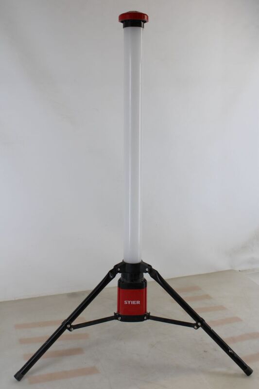 STIER Akku-Baustrahler 360° 3500 Lumen LED Baustrahler mit Stativ 120 cm 36 W - 4251709614906