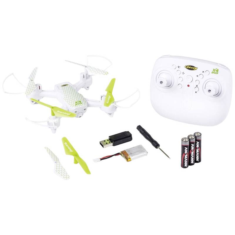 Carson X4 Quadcopter 210 2.4G RTF Quadrocopter Weiß Multicopter SIEHE TEXT/FOTO - 4005299011573