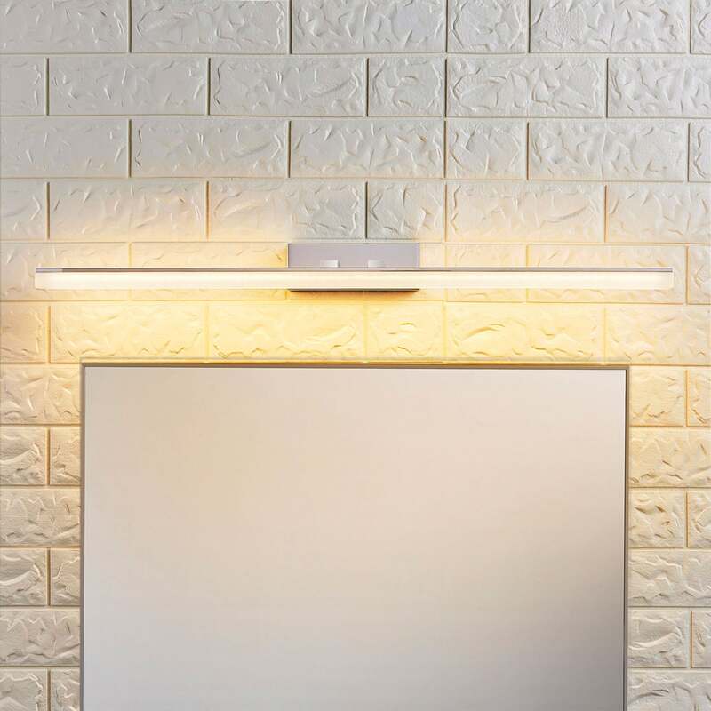 Lucande Wandleuchte LED Spiegelleuchte Julie Lampe Badezimmer chrom 75cm IP44 - 4251096530520