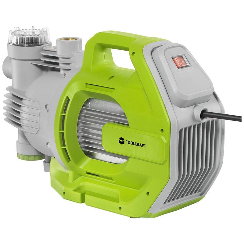 Toolcraft Gartenpumpe 7000l/h 53m Förderhöhe Handpumpe Bewässerungssystem 230V - 4064161310121