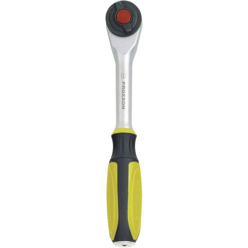 ROTARY-RATSCHE 1/4" 52 Zähne 180 mm PROXXON Umschaltknarre für enge Räume - 4006274230828