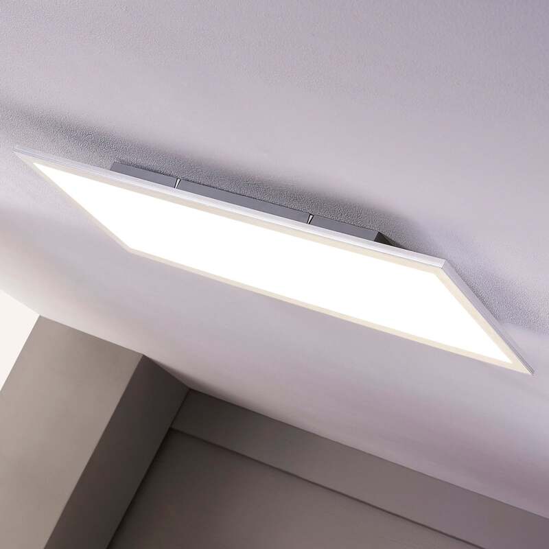 Lindby Deckenlampe Deckenleuchte Livel LED Lampe Leuchte silber 120x30cm - 4251096528398