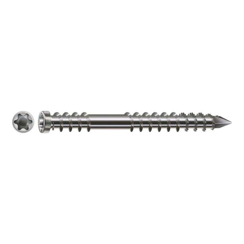 SPAX Terrassenschraube Edelstahl A4 6mm 40mm CUT-Spitze Teilgewinde 200 Stück - 4003530247026