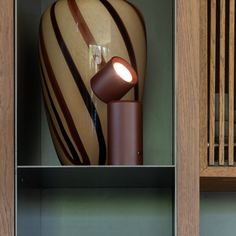 It´s about Romi Tischlampe Milan LED dimmbar dunkelrot Touchdimmer 19cm Leuchte - 8716248097772