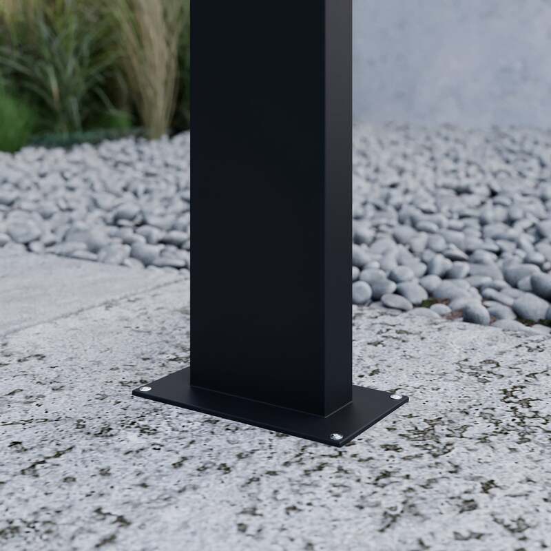 Lucande Wegelampe Außenleuchte LED Gartenleuchte grafitgrau Aluminium IP54 - 4251096538458
