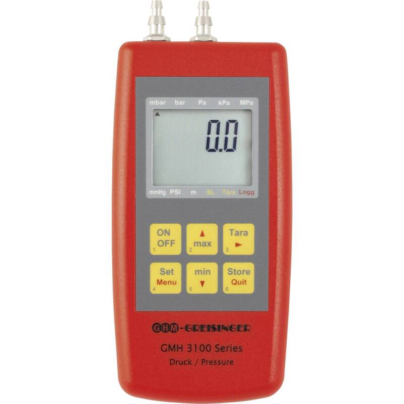 Greisinger Druckmessgerät Manometer Luftdruck -10 bis 350 mbar Werkskalibriert - 4058175041904