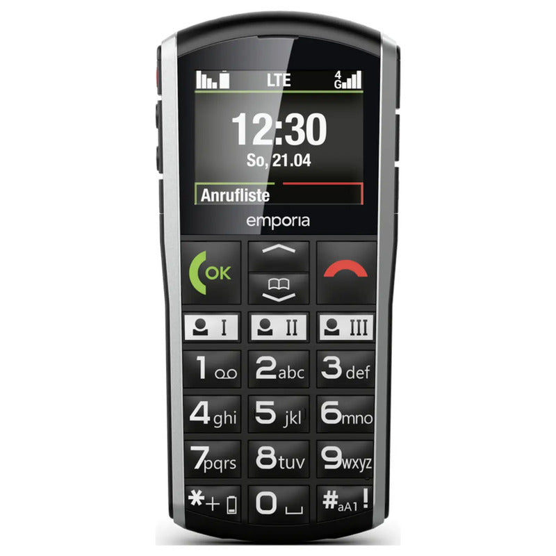 Emporia Senioren-Handy Mobiltelefon SIMPLICITY-LTE IP54 Schwarz Silber SOS-Taste - 9005613168698