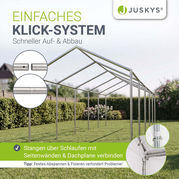 Gartenzelt Partyzelt Gala 5x10m Pavillon wasserdicht UV-Schutz für Party Garten - 4260565528555