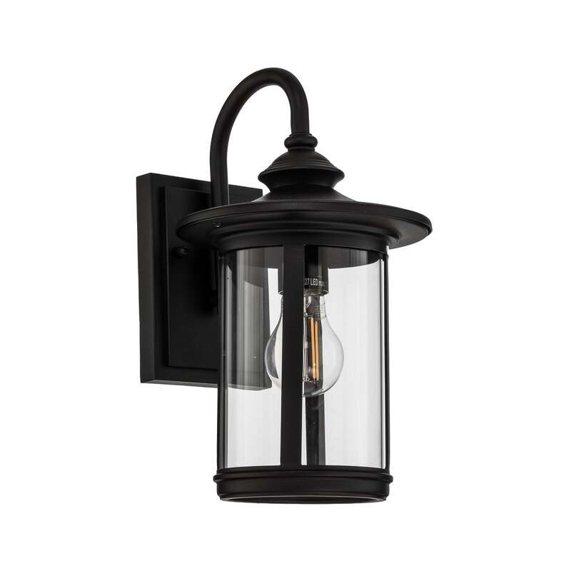 Lindby Außenwandleuchte Zayn LED Gartenleuchte Lampe dimmbar schwarz IP23 33cm - 4251096568134