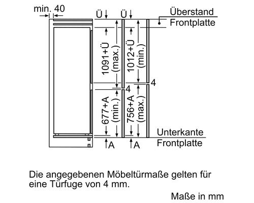 Bosch Kühl- und Gefrierkombination KIN86NSE0 NoFrost 260l Kühlteil 184l weiß - 4242005433056