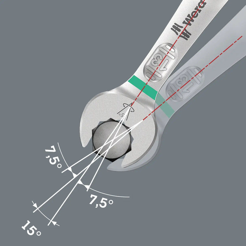 Wera Ring-Maulschlüssel-Satz 9640 Joker 11-teilig korrosionsbeständig 8-19mm - 4013288228963
