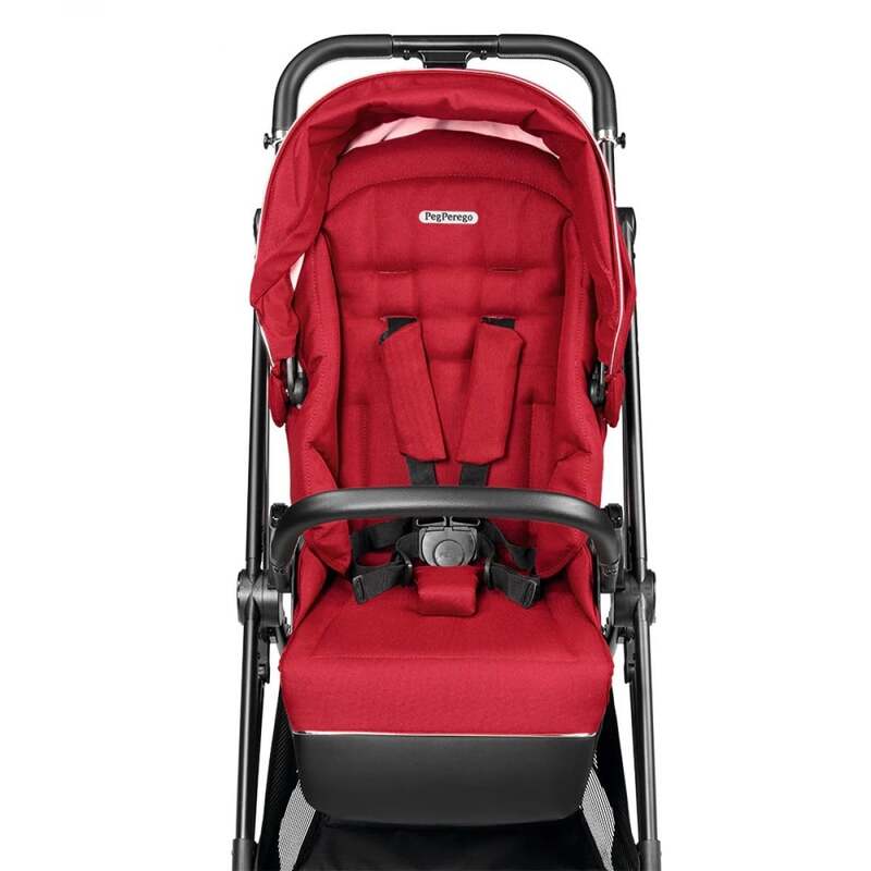 Peg-Pérego Kinderwagen Buggy Veloce Red Shine Einkaufskorb Sonnenverdeck - 8005475417539