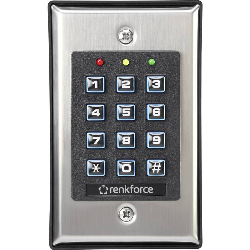 Renkforce Codeschloss Aufputz Zahlencode Zugangskontrolle mit Tastatur 72x117mm - 4016139311401
