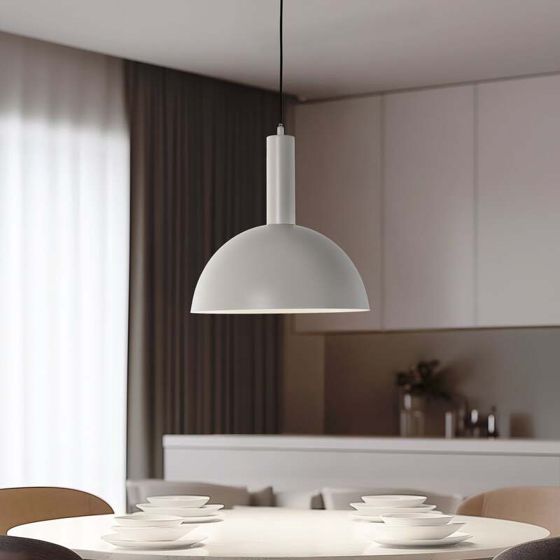 Hängeleuchte Pendelleuchte Vitrum Cupola M Taupe Metall Lampe Dimmbar E27 LED - 5905143287224