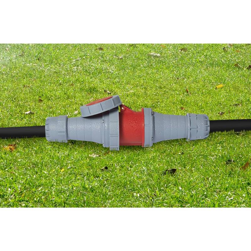 SYGONIX CEE Stecker 125A IP67 400V 5polig grau rot Schraubklemmen 1 St. - 4064161472867
