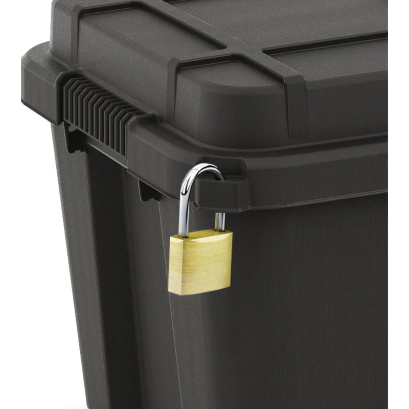 SCUBA Aufbewahrungsbox M 45L stapelbar schwarz/grau/blau 495x340x390 mm - 8013183044213