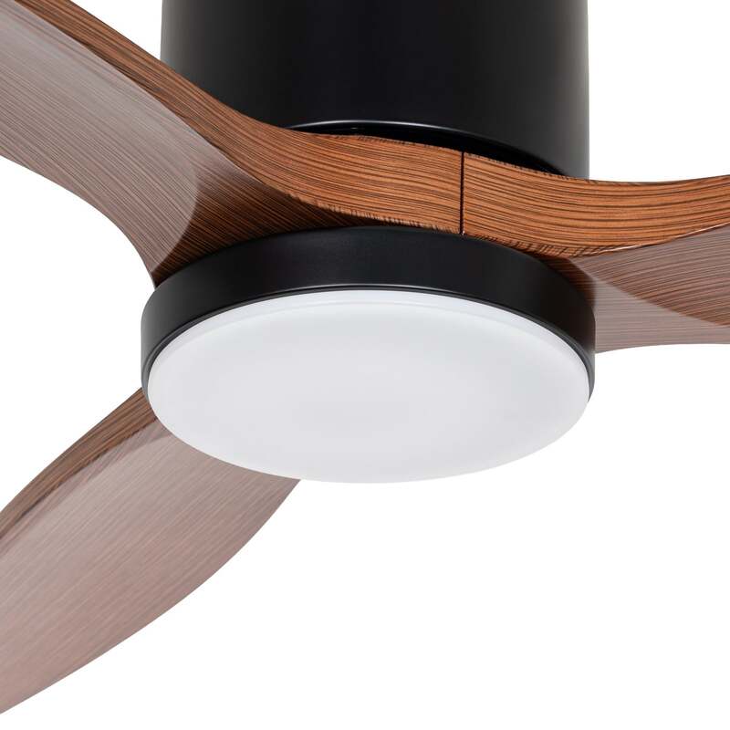 Lucande Deckenventilator Brinia Holz Ø132cm CCT Ventilator Fernbedienung Leuchte - 4255830910784
