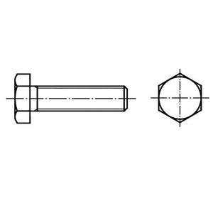 B-Ware TOOLCRAFT Sechskantschraube M16 80mm Außensechskant Stahl verzinkt 25 Stück