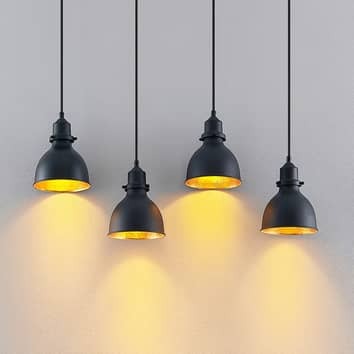 Lindby Senjarik Pendelleuchte Hängeleuchte Hängelampe Lampe vierflammig schw724 - 4251911728507