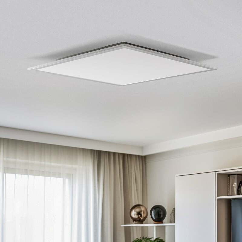 Lindby LED Panel Deckenleuchte Leuchte Livel silber quadratisch Aluminium 62515 - 4251096528381