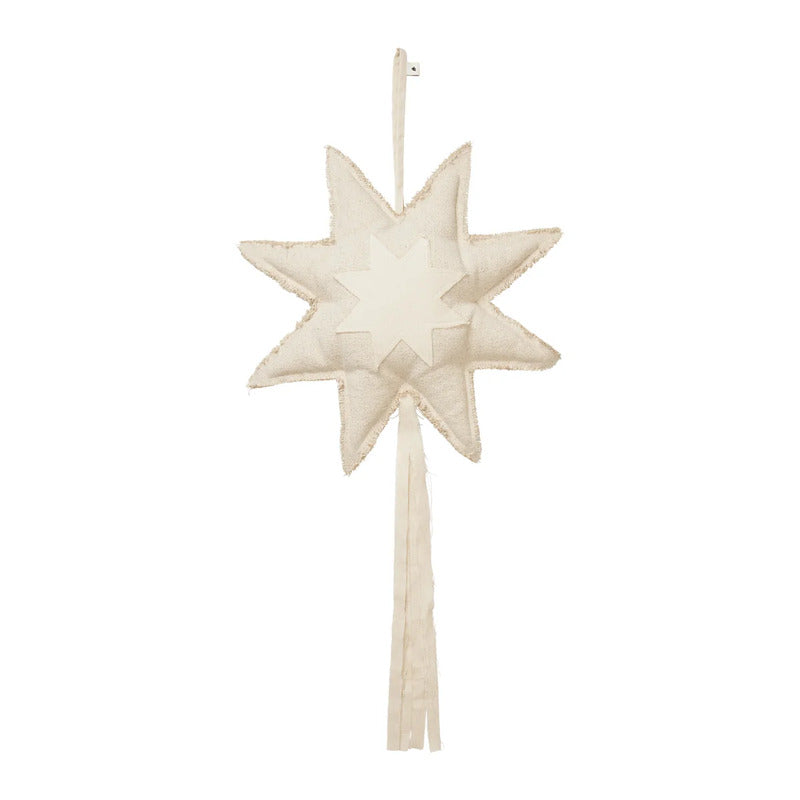 Ferm Living Fensterornament Anhänger Stern Weihnachten natur beige - 5704723344674