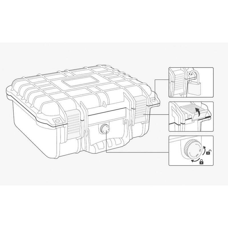 TOOLCRAFT TO-7746849 IP67 Outdoor-Koffer 350 x 295 x 150mm Werkzeugkoffer Koffer - 4064161217949