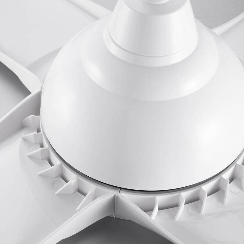 Sygonix Deckenventilator Ventilator Timer Fernbedienung Beleuchtung Weiß Ø910mm - 4064161192017
