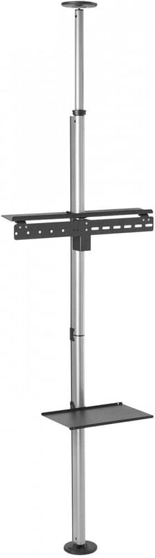 TECHLY TV-Halter Boden-/Decken Halterung drehbar 360° für 37-70 Zoll grau - 8051128105612